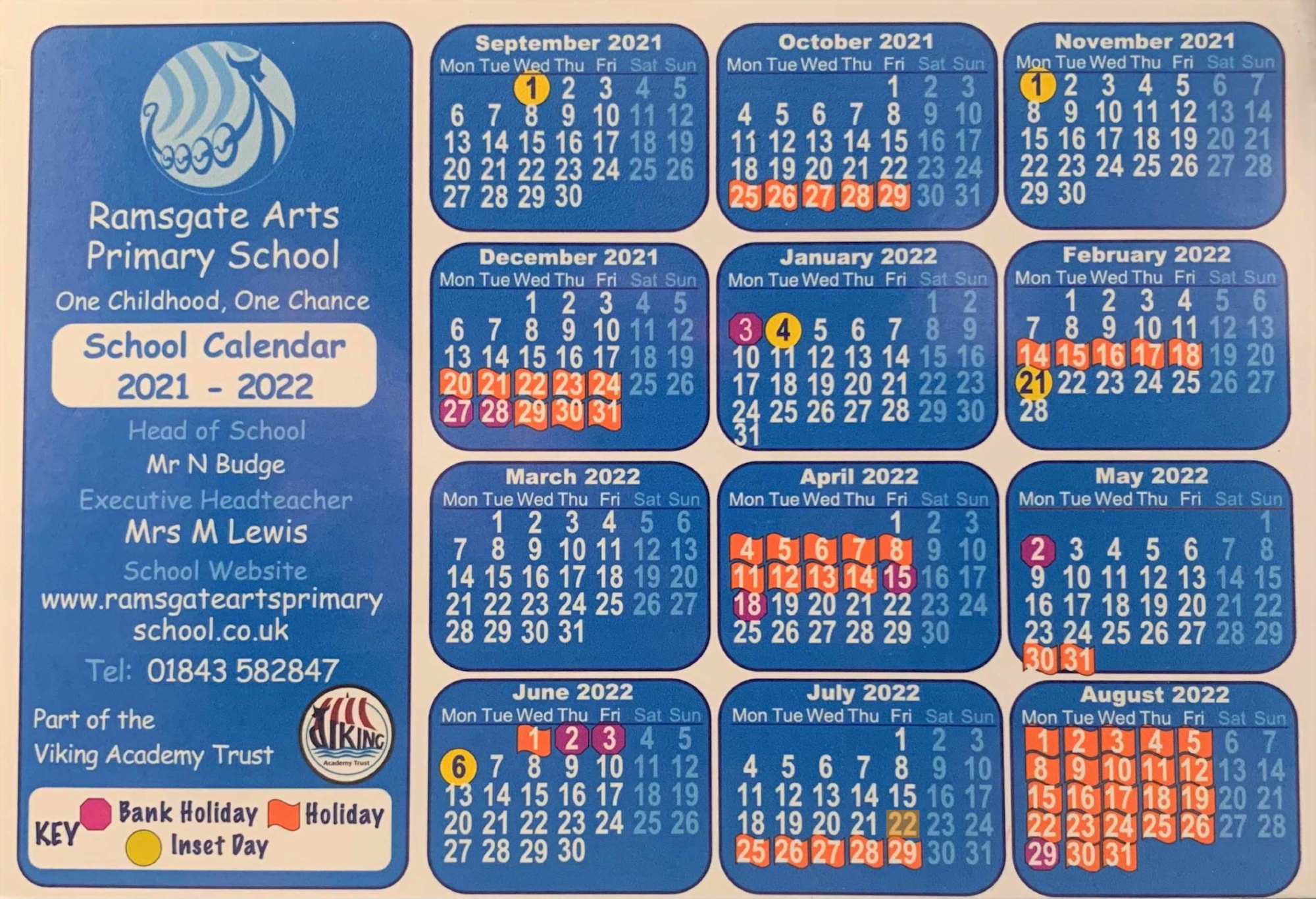 Ramsgate Arts Primary School Term Dates